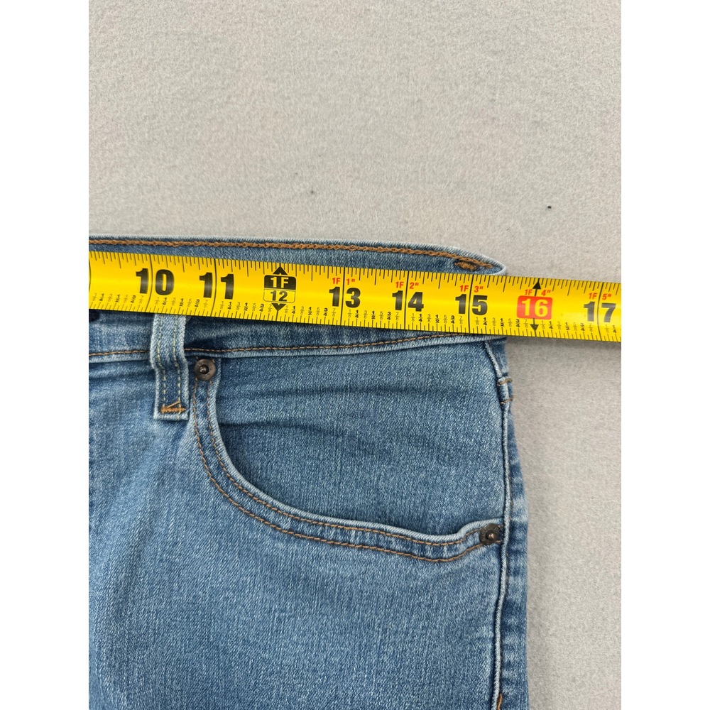 Levis 724 High Rise Straight Jeans Womens 31 (31x27)β Medium Wash Blue Denim - Picture 6 of 13